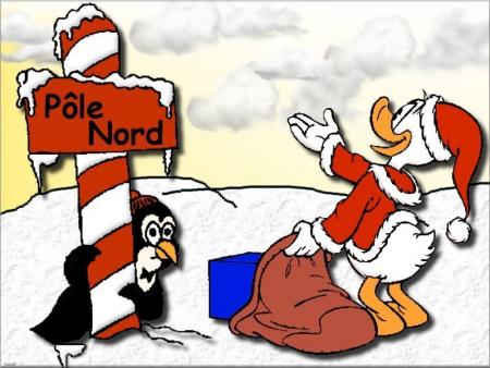 donald va au pôle nord