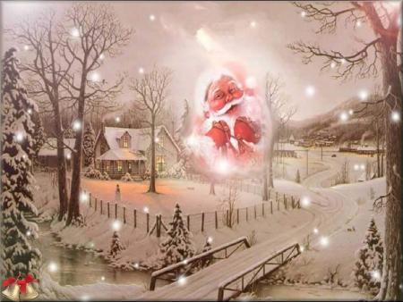 le village qui attend le père noël